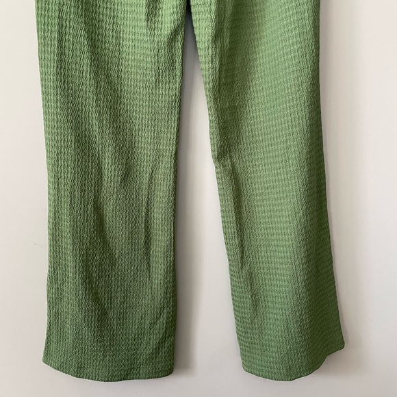 Cider green high waist flare pants large - Picture 6 of 9